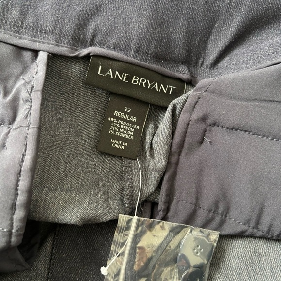 NWT Lane Bryant Women's Size 22 Blue The Ashley Curvy Fit Bootcut Pants - Picture 2 of 6